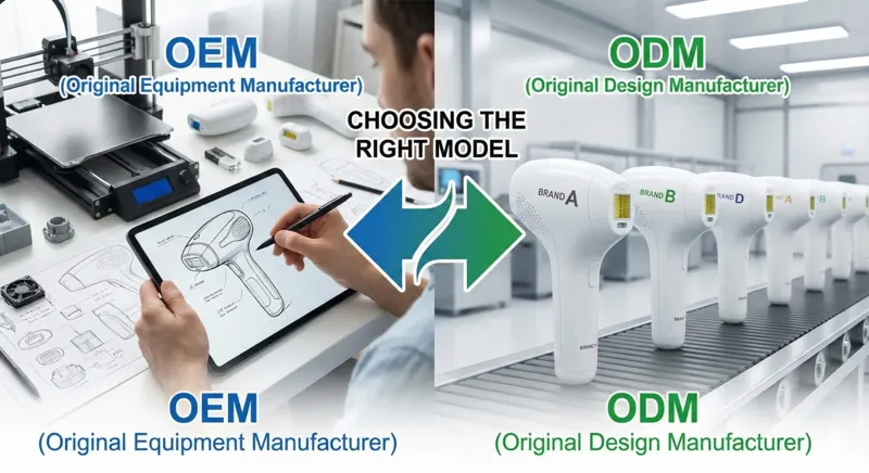 OEM or ODM: How to Choose for Your IPL Hair Removal Device